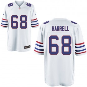 Mens Buffalo Bills Nike White Alternate Game Jersey HARRELL#68