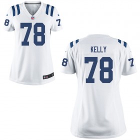 Women's Indianapolis Colts Nike White Game Jersey- KELLY#78