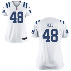 Women's Indianapolis Colts Nike White Game Jersey- REED#48