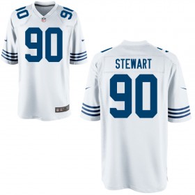 Youth Indianapolis Colts Nike White Alternate Game Jersey STEWART#90