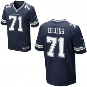 Mens Dallas Cowboys Nike Navy Blue Elite Jersey COLLINS#71