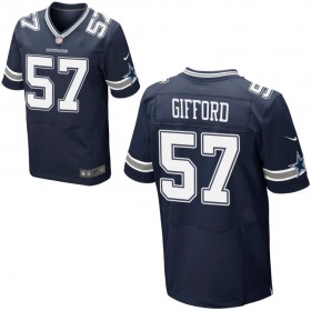 Mens Dallas Cowboys Nike Navy Blue Elite Jersey GIFFORD#57