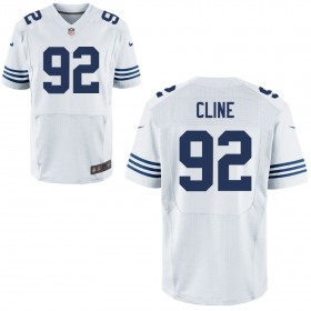 Mens Indianapolis Colts Nike White Alternate Elite Jersey CLINE#92