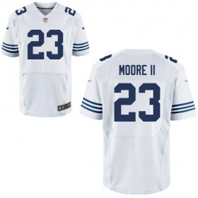 Mens Indianapolis Colts Nike White Alternate Elite Jersey MOORE II#23