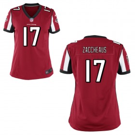 Women's Atlanta Falcons Nike Red Game Jersey ZACCHEAUS#17