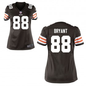 Women's Cleveland Browns Historic Logo Nike Brown Game Jersey BRYANT#88