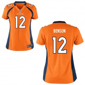 Women's Denver Broncos Nike Orange Game Jersey BENSON#12