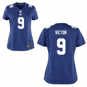 Women's New York Giants Nike Royal Blue Game Jersey VICTOR#9