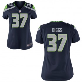 Women's Seattle Seahawks Nike College Navy Game Jersey DIGGS#37