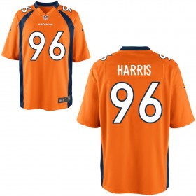 Youth Denver Broncos Nike Orange Game Jersey HARRIS#96