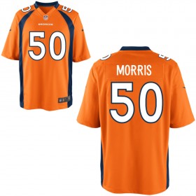 Youth Denver Broncos Nike Orange Game Jersey MORRIS#50