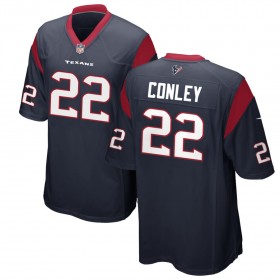 Youth Houston Texans Nike Navy Game Jersey CONLEY#22