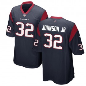 Youth Houston Texans Nike Navy Game Jersey JOHNSON JR#32