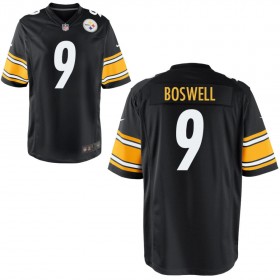 Youth Pittsburgh Steelers Nike Black Game Jersey BOSWELL#9