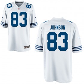 Men's Indianapolis Colts Nike Royal Throwback Game Jersey JOHNSON#83