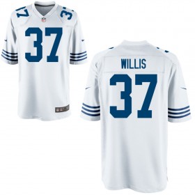 Men's Indianapolis Colts Nike Royal Throwback Game Jersey WILLIS#37