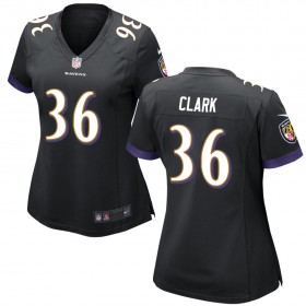 Women's Baltimore Ravens Nike Black Game Jersey CLARK#36