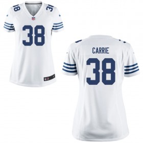 Women's Indianapolis Colts Nike White Game Jersey CARRIE#38
