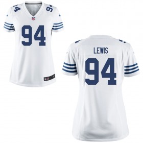 Women's Indianapolis Colts Nike White Game Jersey LEWIS#94