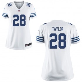 Women's Indianapolis Colts Nike White Game Jersey TAYLOR#28