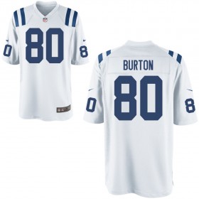 Youth Indianapolis Colts Nike White Game Jersey BURTON#80