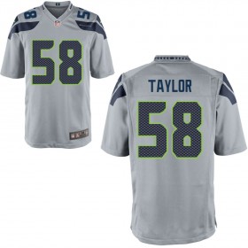 Seattle Seahawks Nike Alternate Game Jersey - Gray TAYLOR#58