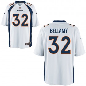Nike Men's Denver Broncos Game White Jersey BELLAMY#32
