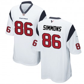 Nike Men's Houston Texans Game White Jersey SIMMONS#86