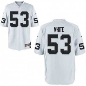 Nike Men's Las Vegas Raiders Game White Jersey WHITE#53
