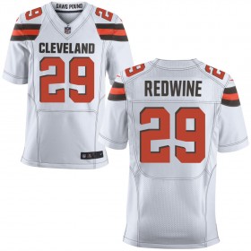 Men's Cleveland Browns Nike White Elite Jersey REDWINE#29
